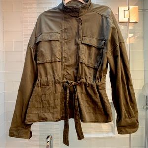 Gap green belted utility jacket